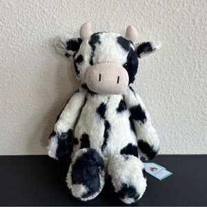 AUTHENTIC❗️New with Tags - Jellycat Bashful Black & White Calf Cow - FAST SHIP!